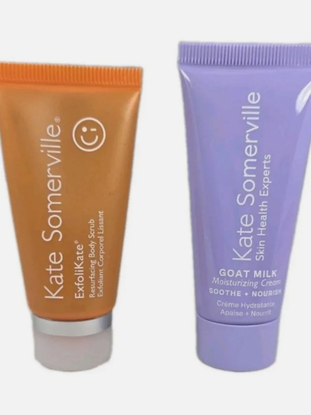 NEW Kate Somerville Deluxe Mini Duo Bundle ExfoliKate Body Scrub Goat Milk Cream